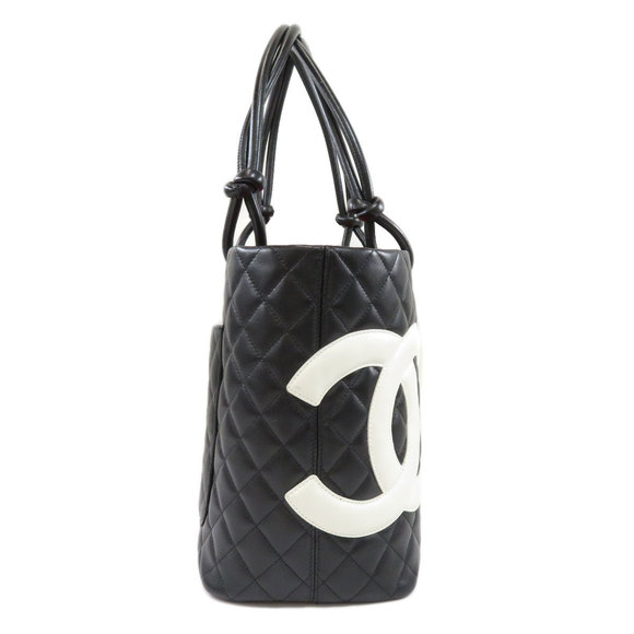 Chanel Cambon Line Tote Bag Calf Black - Picture 3 of 9